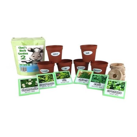 FUN LANDSCAPING Fun Landscaping CHG21017 Chefs Herb Garden 2 Seed Starter Kit CHG21017